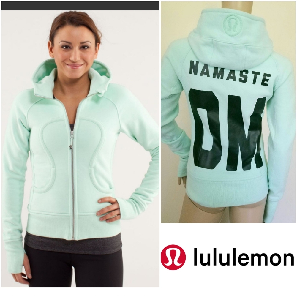 Rare lululemon scuba hoodie mint moment namaste